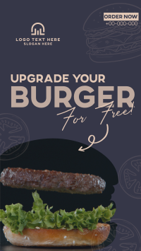 Free Burger Upgrade Instagram Reel Design