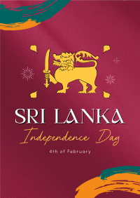 Sri Lanka Independence Poster Image Preview