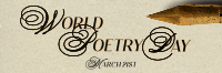 World Poetry Day Pen Twitter header (cover) Image Preview