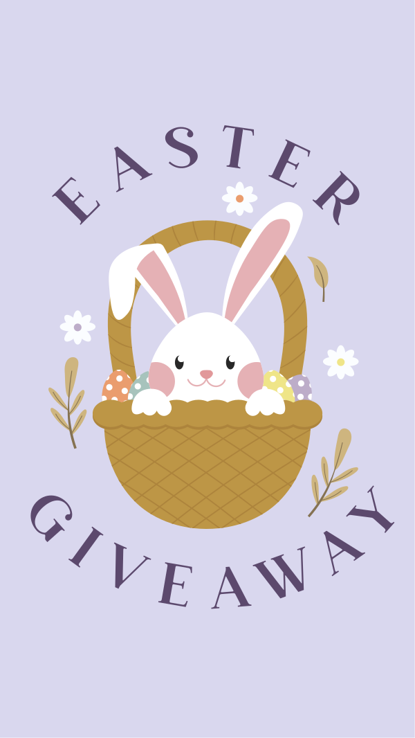 Easter Bunny Giveaway Instagram Story Design