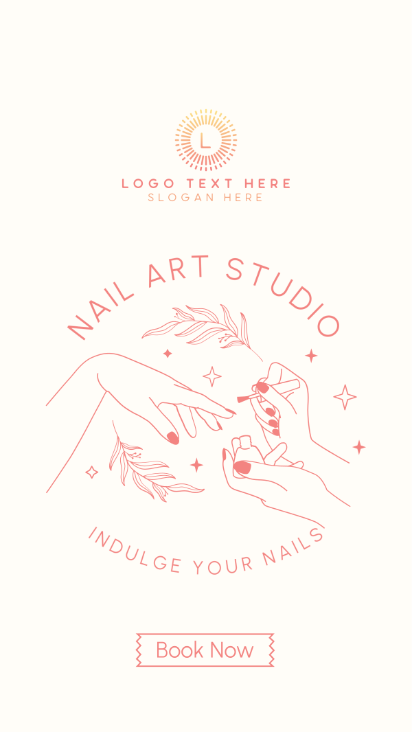 Nail Art Studio Instagram Story Design Image Preview