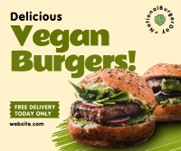 Vegan Burgers Facebook post Image Preview