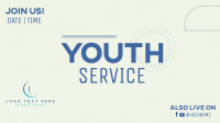 Youth Service Facebook Event Cover Design