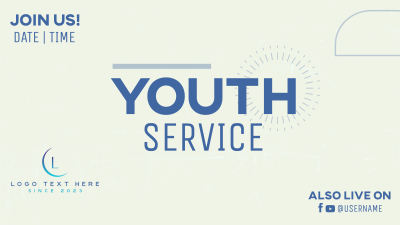 Youth Service Facebook event cover Image Preview