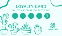 Plant Shop Loyalty Card Business Card Image Preview