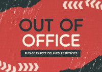 Grunge Out Office Postcard Image Preview