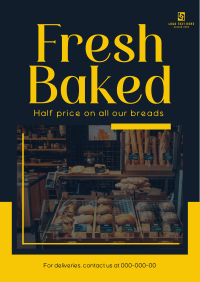Fresh Baked Bread Flyer Design