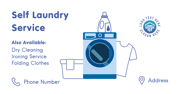 Self Laundry Service Facebook Ad Design Image Preview