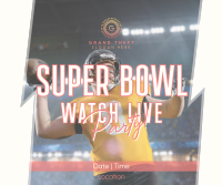 Super Bowl Live Facebook Post Design