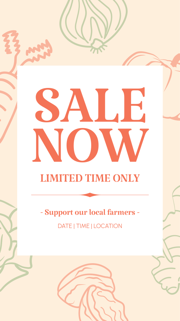 Farmers Market Sale Facebook Story Design Image Preview