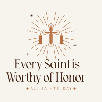 Honor Thy Saints Instagram Post Design