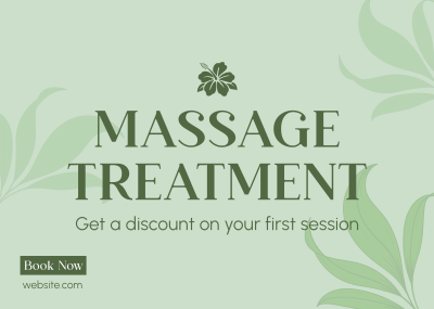 Massage Therapy Service Postcard Image Preview