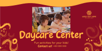 Fun Daycare Center Twitter Post Design