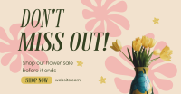 Shop Flower Sale Facebook Ad Design