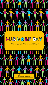 Y2K Harmony Day Facebook Story Design