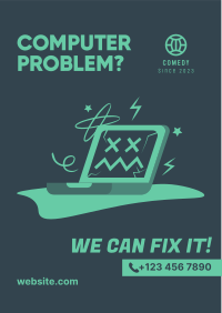 Computer Problem Repair Flyer Design