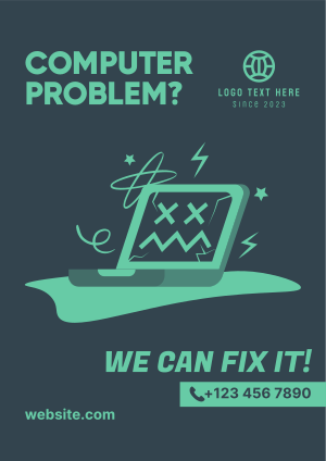 Computer Problem Repair Flyer Image Preview