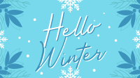 Snowy Winter Greeting Animation Image Preview