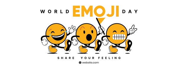Fun Emoji's Facebook Cover Design Image Preview