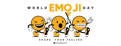 Fun Emoji's Facebook cover Image Preview
