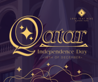 Qatar National Day Facebook Post Design