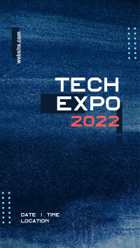 Tech Expo Facebook Story Design