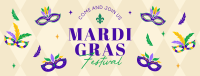 Mardi Gras Festival Facebook cover Image Preview