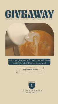 Cafe Coffee Giveaway Promo Instagram Reel Design