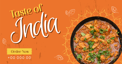 Taste of India Facebook ad Image Preview