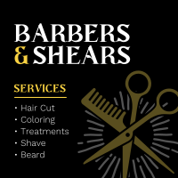 Barbers & Shears Instagram Post Design