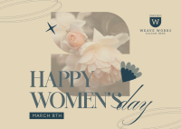 Modern Women's Day Postcard Image Preview