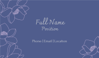 Ornamental Flowers Business Card Design