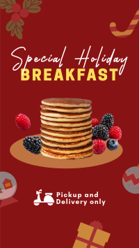 Holiday Breakfast Restaurant Instagram story Image Preview