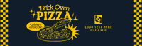 Retro Brick Oven Pizza Twitter header (cover) Image Preview
