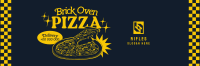 Retro Brick Oven Pizza Twitter header (cover) Image Preview