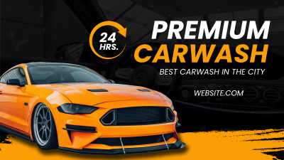 Premium Carwash Facebook event cover Image Preview