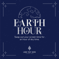 Earth Hour Sky Instagram Post Design