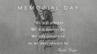 Always Remember Memorial Day Facebook event cover Image Preview
