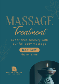 Massage Treatment Wellness Flyer Design