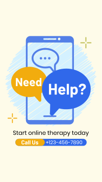 Online Therapy Consultation Instagram Story Design