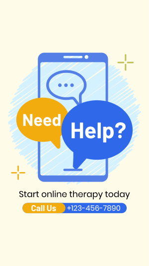 Online Therapy Consultation Instagram story Image Preview