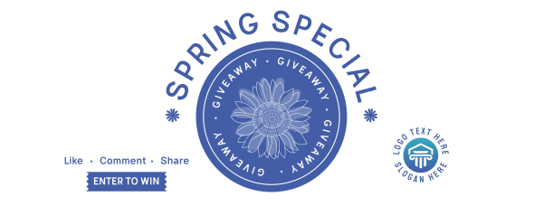 Spring Giveaway Facebook Cover Design