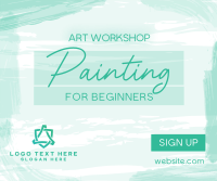 Painting for Beginners Facebook Post Design