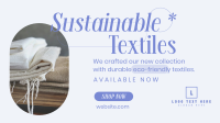 Sustainable Textiles Collection Facebook Event Cover Design