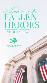 Minimalist Patriot's Day Instagram Story Preview