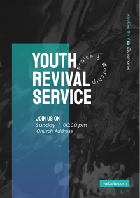 Youth Revival Service Poster Design