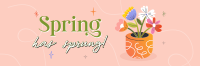 Spring Flower Pot Twitter Header Image Preview