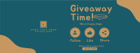 Giveaway Time Facebook Cover Design