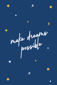 Make Dreams Possible Pinterest Pin Design