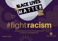 Elimination of Racial Discrimination Postcard Design